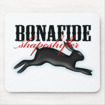Bonafide Shapeshifter-Rabbit Mousepads
