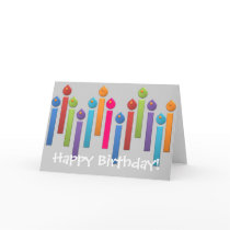 BonBon Party Happy Birthday colourful candels