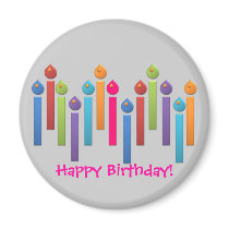 BonBon Party Happy Birthday colourful candels