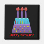 BonBon Party Rainbow Birthday Cake Fridge Magnet