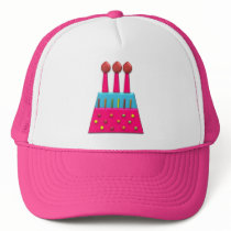 BonBon Party Rainbow Birthday Cake Pink Hats