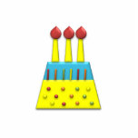 BonBon Party Rainbow Birthday Cake Yellow photo sculptures