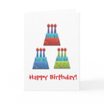 BonBon Party Rainbow Birthday Cakes cards