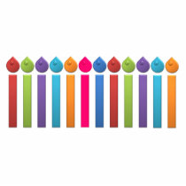 BonBon Party Rainbow Happy Birthday Candels