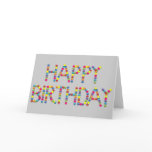 BonBon Party Rainbow Happy Birthday cards