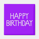 BonBon Party Rainbow Happy Birthday Magnet