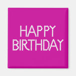 BonBon Party Rainbow Happy Birthday Magnet