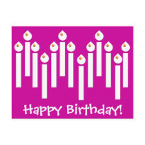 BonBon Party Rainbow Happy Birthday Postcard