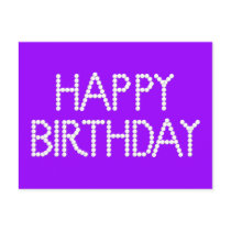 BonBon Party Rainbow Happy Birthday Postcard
