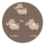 BonChien Round Stickers