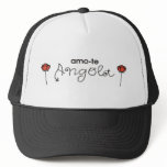 Boné - amo-te Angola Rosa hats