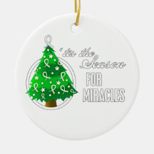 Bone Cancer Christmas Miracles Ornaments