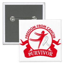 Bone Cancer - Freedom From Cancer Survivor Pin
