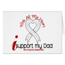 Bone Cancer I Support My Dad Cards