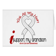 Bone Cancer I Support My Grandson Cards