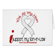 Bone Cancer I Support My Son-In-Law Greeting Card