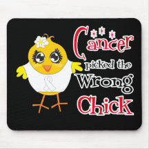 Bone Cancer Picked The Wrong Chick Mouse Pads