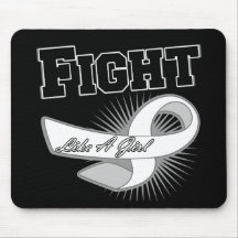 Bone Cancer Sporty Fight Like A Girl Mouse Pad
