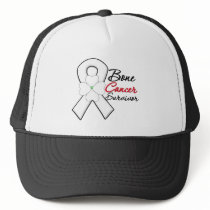 Bone Cancer Survivor Flower Ribbon Hats