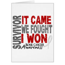 Bone Cancer Survivor It Came We Fought I Won Card