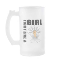 Bone Cancer Victory Fight Like A Girl Coffee Mugs