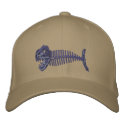 Bone Fish Hat embroidered hats