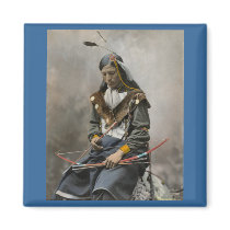 Bone Necklace, Council Chief 1899 Fridge Magnet