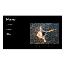 Bone with Matthew Arnold Quote Business Card Templates