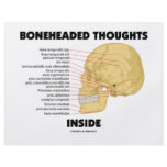 Boneheaded Thoughts Inside (Anatomy Humour) flyers