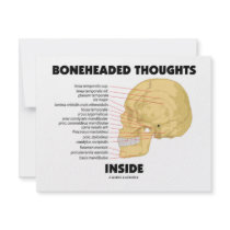 Boneheaded Thoughts Inside (Anatomy Humour)