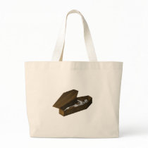 Bones in a Coffin: Halloween: Tote Bag