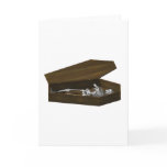 Bones in a Coffin: Halloween: Greeting Card