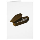 Bones in a Coffin: Halloween: Cards