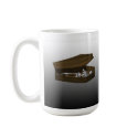 Bones in a Coffin: Halloween: Coffee Mug