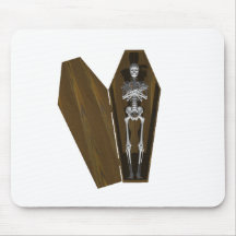 Bones in a Coffin: Halloween: Mousemat