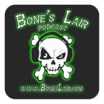 Bone's Lair Podcast Stickers