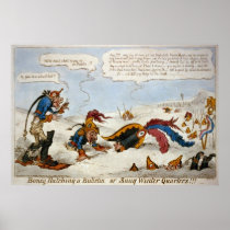 Boney hatching a bulletin or snug winter quarters! posters