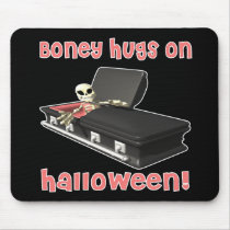 Boney-Hugs-on-Halloween Mouse Pad
