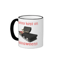 Boney-Hugs-on-Halloween Coffee Mugs