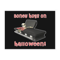 Boney-Hugs-on-Halloween Post Cards