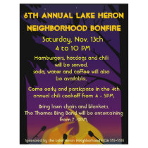 Bonfire Party Flyer