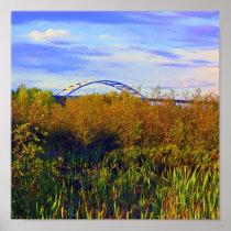 Bong Bridge from Wetlands Print
