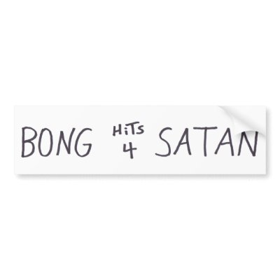 Bong Hits 4 Satan Bumper Sticker by satanshop