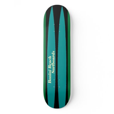 Bonini Beach Surfboards BLK WHT BLU Green Job by MJ12club