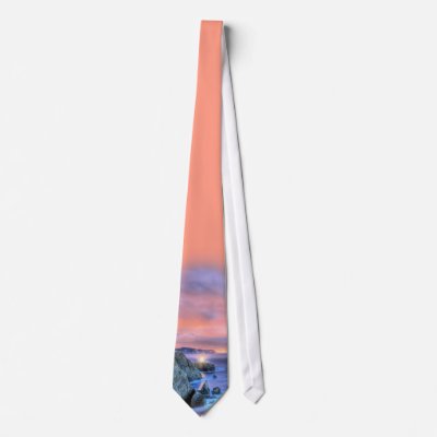 Bonita Nights Lighthouse at Bonita Point. Neckwear by JustTies