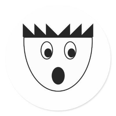 Bonkhead Round Stickers by scooterfun