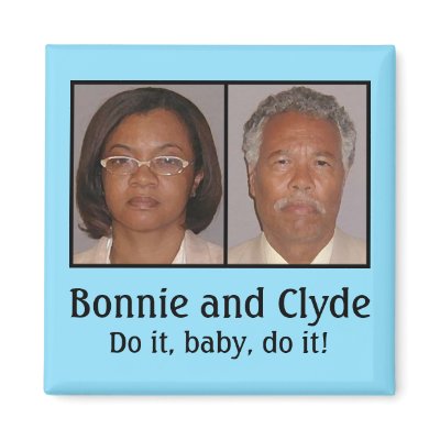 Bonnie and Clyde: Do it, baby, do it! Fridge Magnets by Robustoman