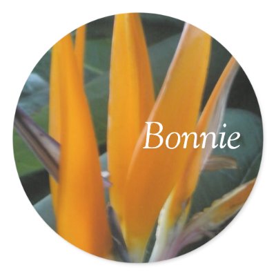 Bonnie Bird of Paradise Name Label sticker by RememberMyName