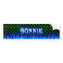 Bonnie blue fire and flames bumper sticker design.