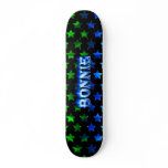 Bonnie blue fire Skatersollie skateboard.